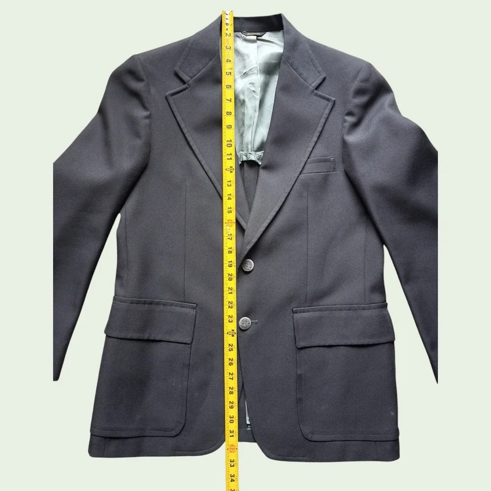 Fashion 400 Dillard's Black Sport Coat Blazer Men's 44R 2 Button Classic Jacket